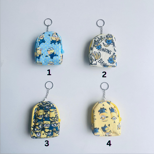 Minion Mini Bag Keychain|Multipurpose Pouch