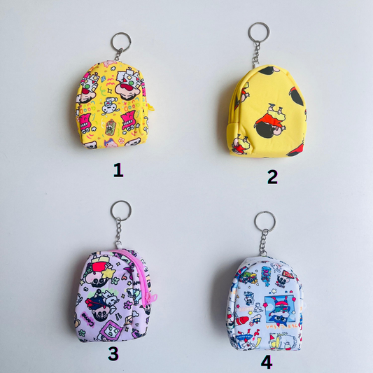 Shinchan Bag Keychain|Multipurpose Pouch