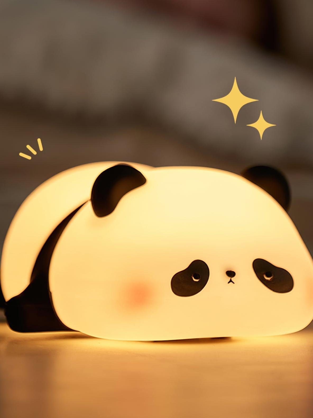 Lonely Color Changing Panda Silicone Lamp