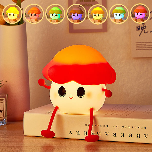 Mushroom Color Changing Silicone Lamp