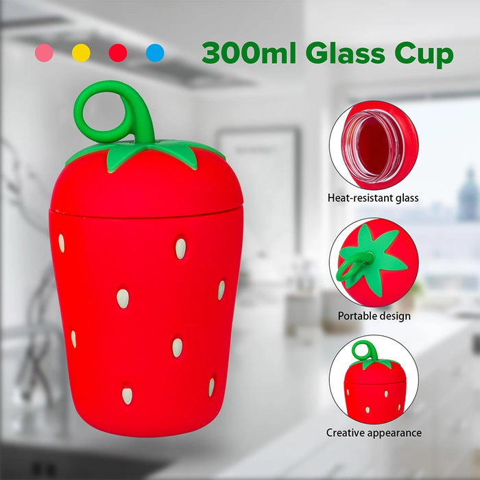 Strawberry Glass Bottle