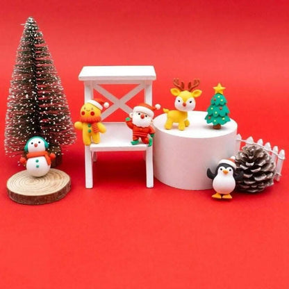 Christmas Theme Erasers Gift Set of 6