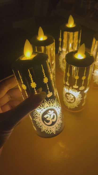 OM LED Moving Flame Candle