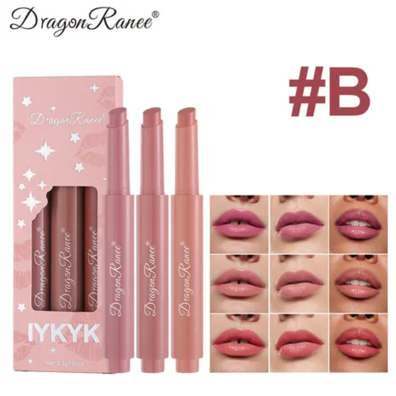 Click Moisturizing lipstick Set of 3pcs