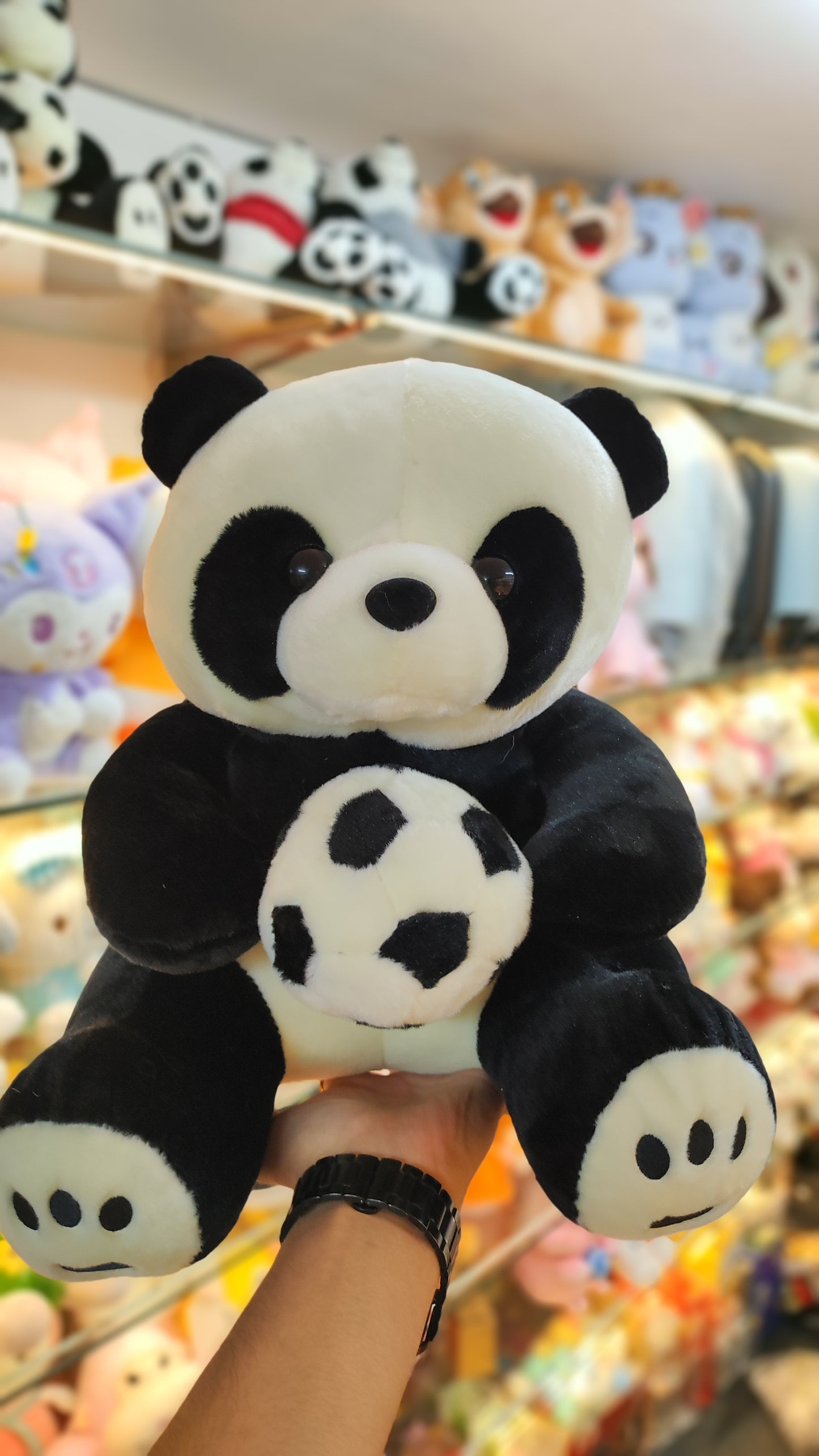 Cute Panda With Football