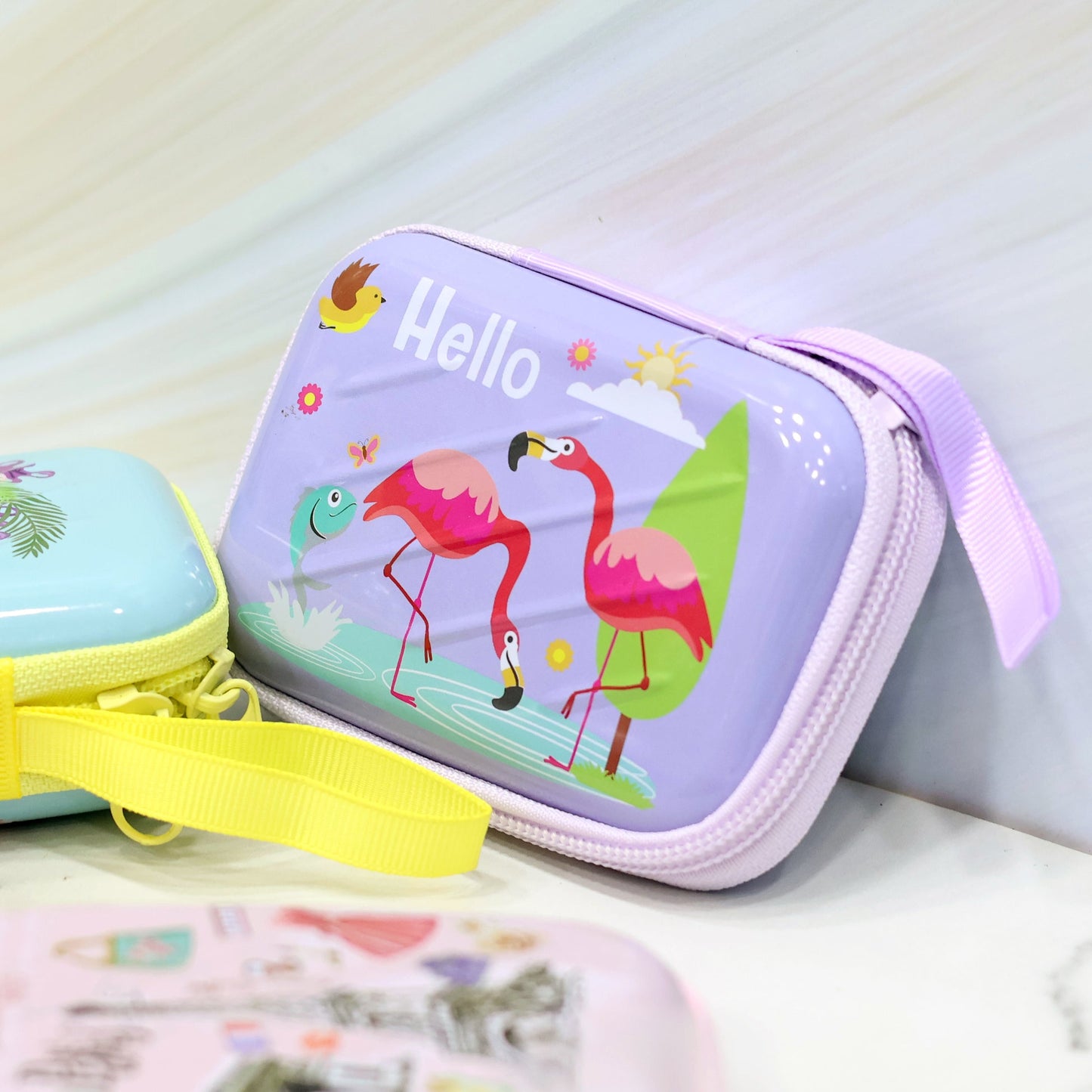 Flamingo Summer Tin Multipurpose Pouch