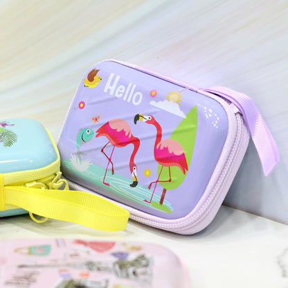 Flamingo Summer Tin Multipurpose Pouch