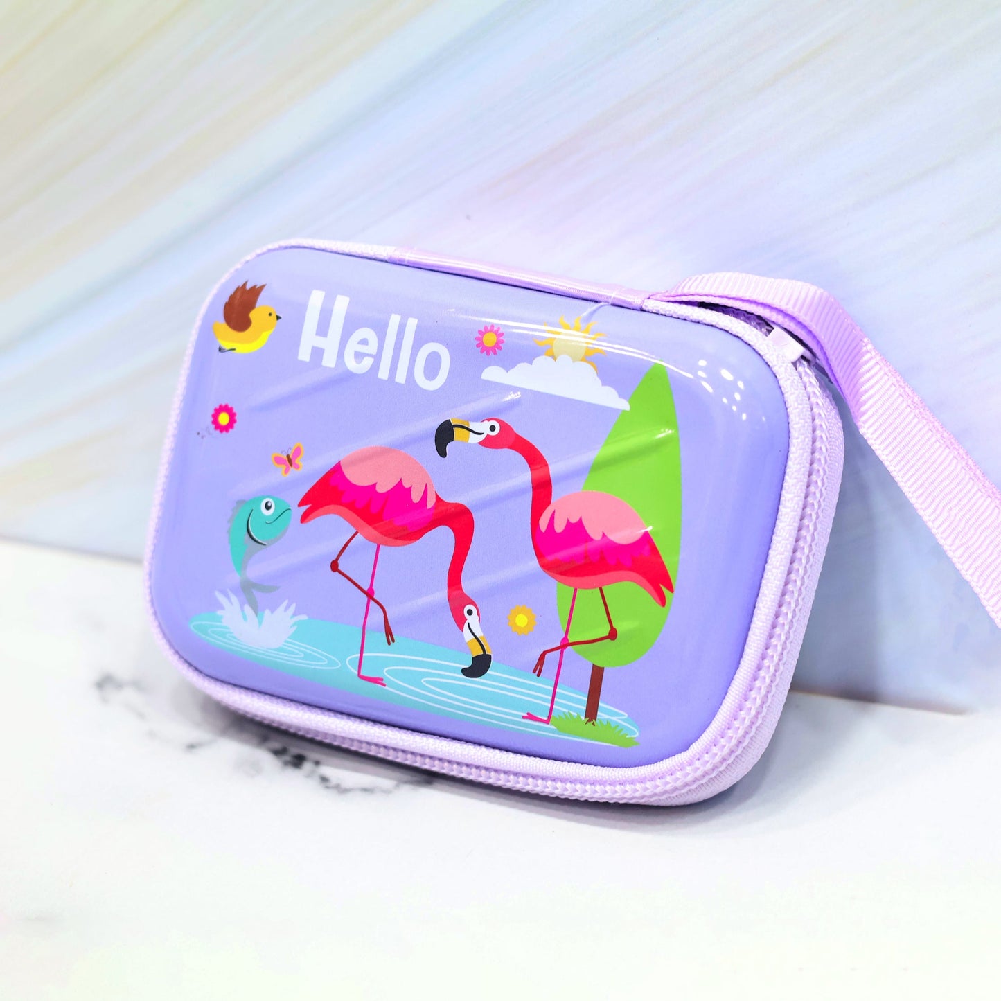 Flamingo Summer Tin Multipurpose Pouch
