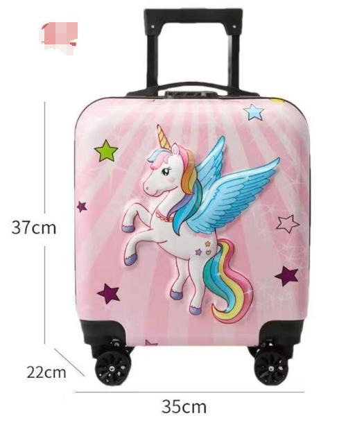 Kids Unicorn 3D Trolley Bags