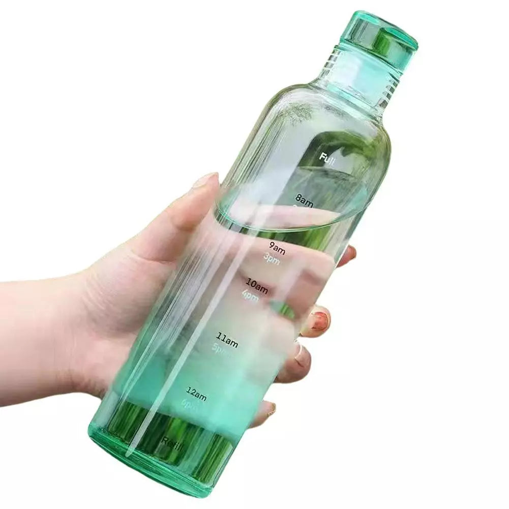Glassware Bottle With Silicone Lid
