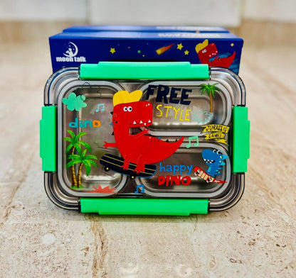 Moon Talk Transparent Lid Stainless Steel lunch Box