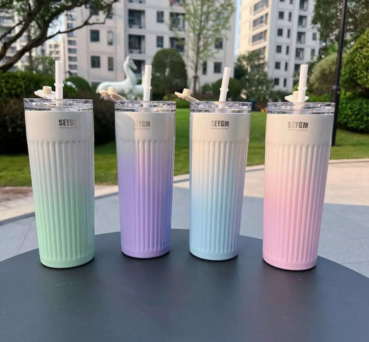 Pastel Dual Shade Insulated Coffee Tumbler