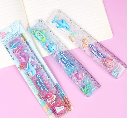 Underwater Floating Glitter Ruler / Scale