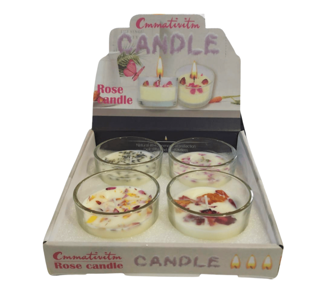 Flower Preserved Scented Wax Candle