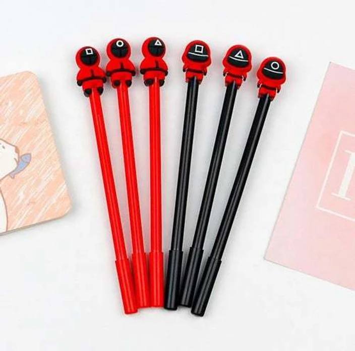 Squid Game Gel Pen Set Of 6 Pcs