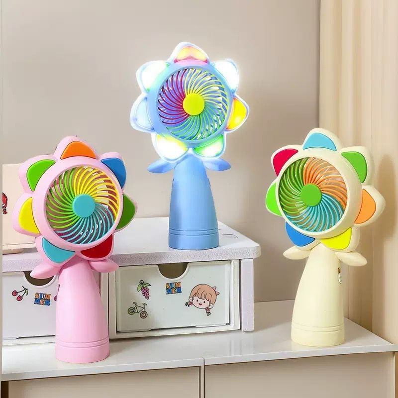 Bloom Glow LED Flower Portable USB Handfan