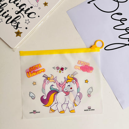 Unicorn Transparent Pouch Set of 2Pcs