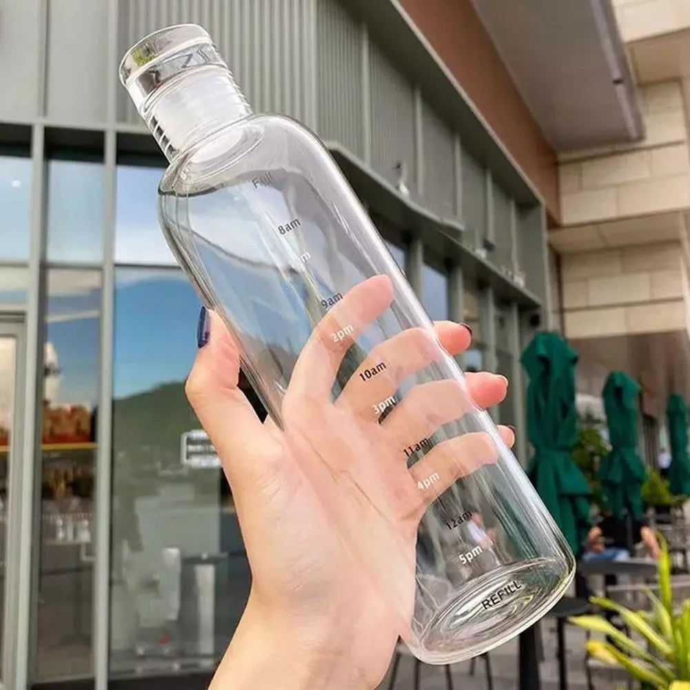Glassware Bottle With Silicone Lid