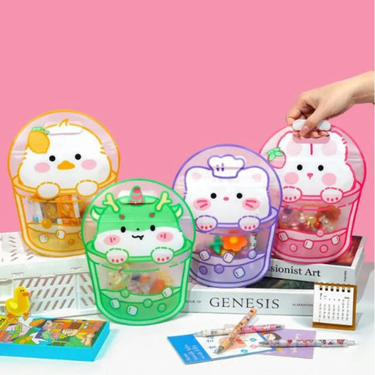 Cute Bubble Tea Zip lock Pouches