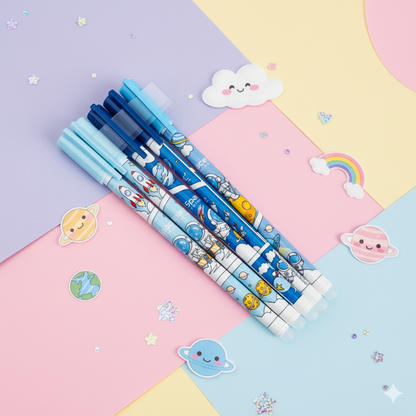 Character Erasable Pens Set of 12 Pcs