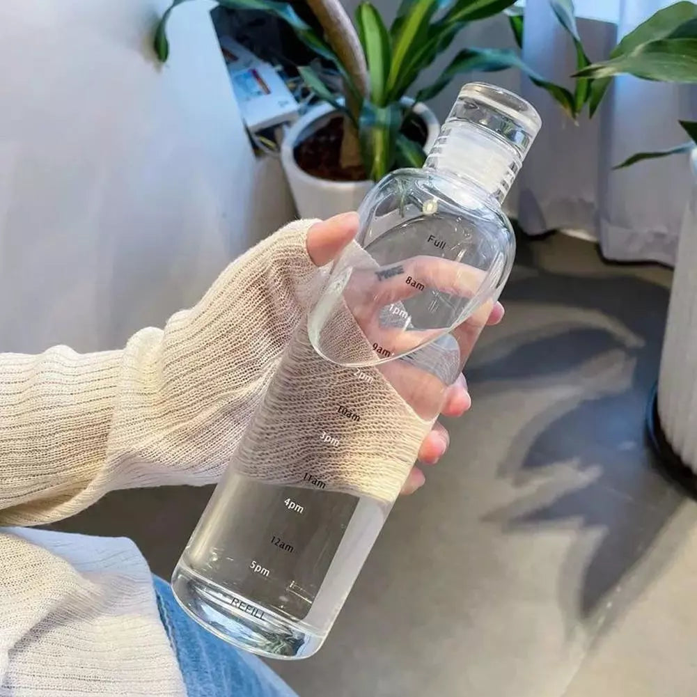 Glassware Bottle With Silicone Lid
