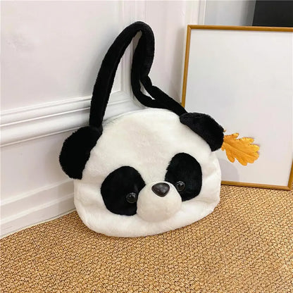 3D Panda Round Plushie Tote Bag