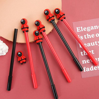 Squid Game Gel Pen Set Of 6 Pcs