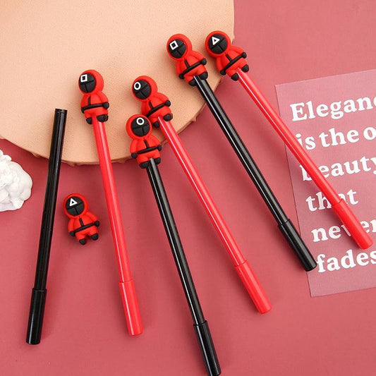 Squid Game Gel Pen Set Of 6 Pcs