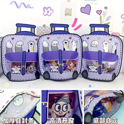 Cute 3d Trolley Zip Lock Bag