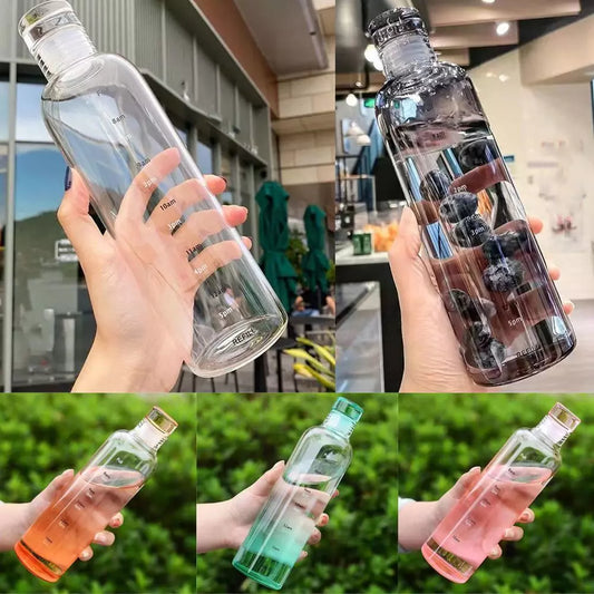 Glassware Bottle With Silicone Lid