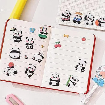 Panda Fluffy Stickers Pack