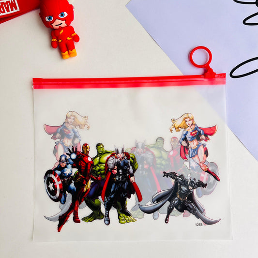 Avengers Transparent Pouch Set of 2Pcs