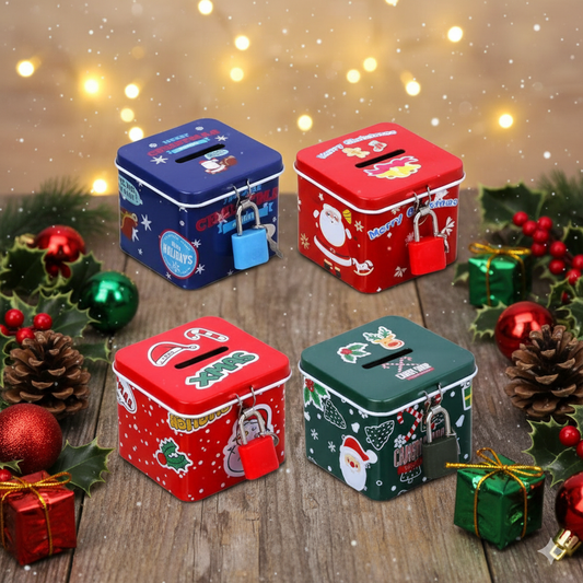 Christmas Mini Square Piggy Bank