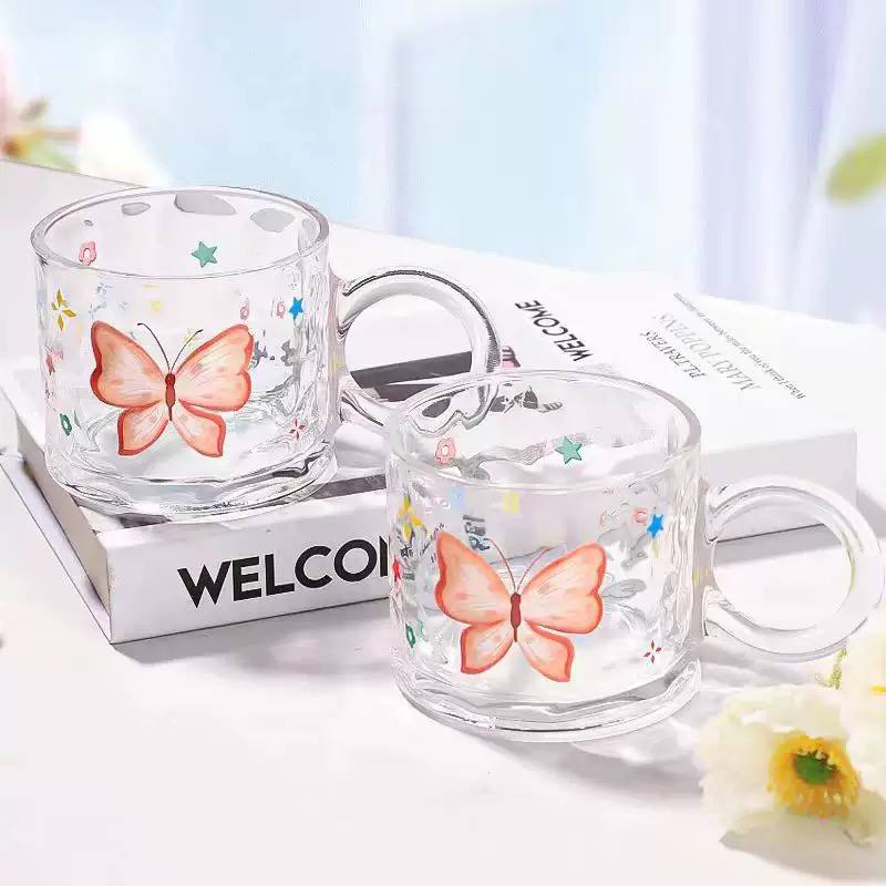 Pinteresty Butterfly Glass Mug