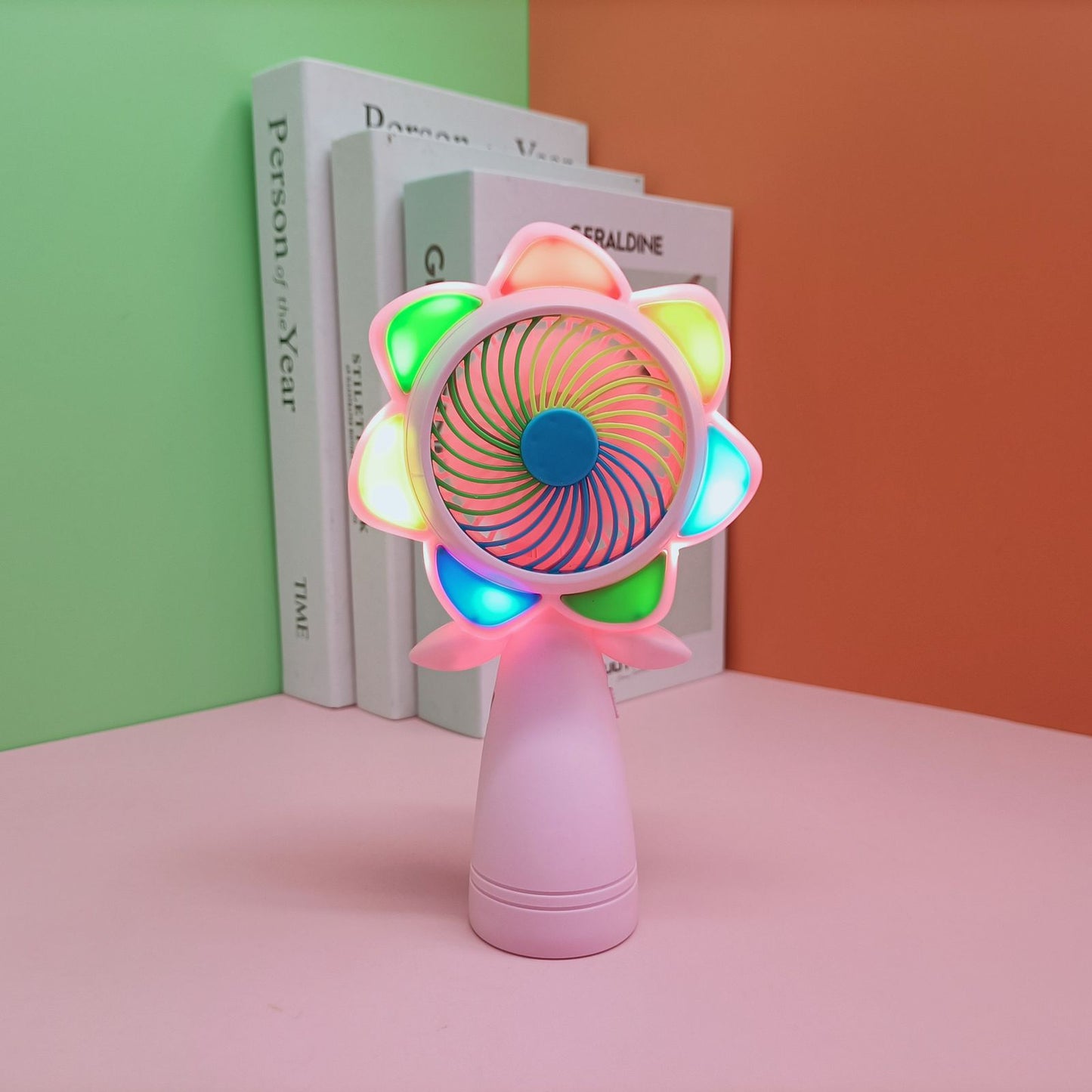 Bloom Glow LED Flower Portable USB Handfan