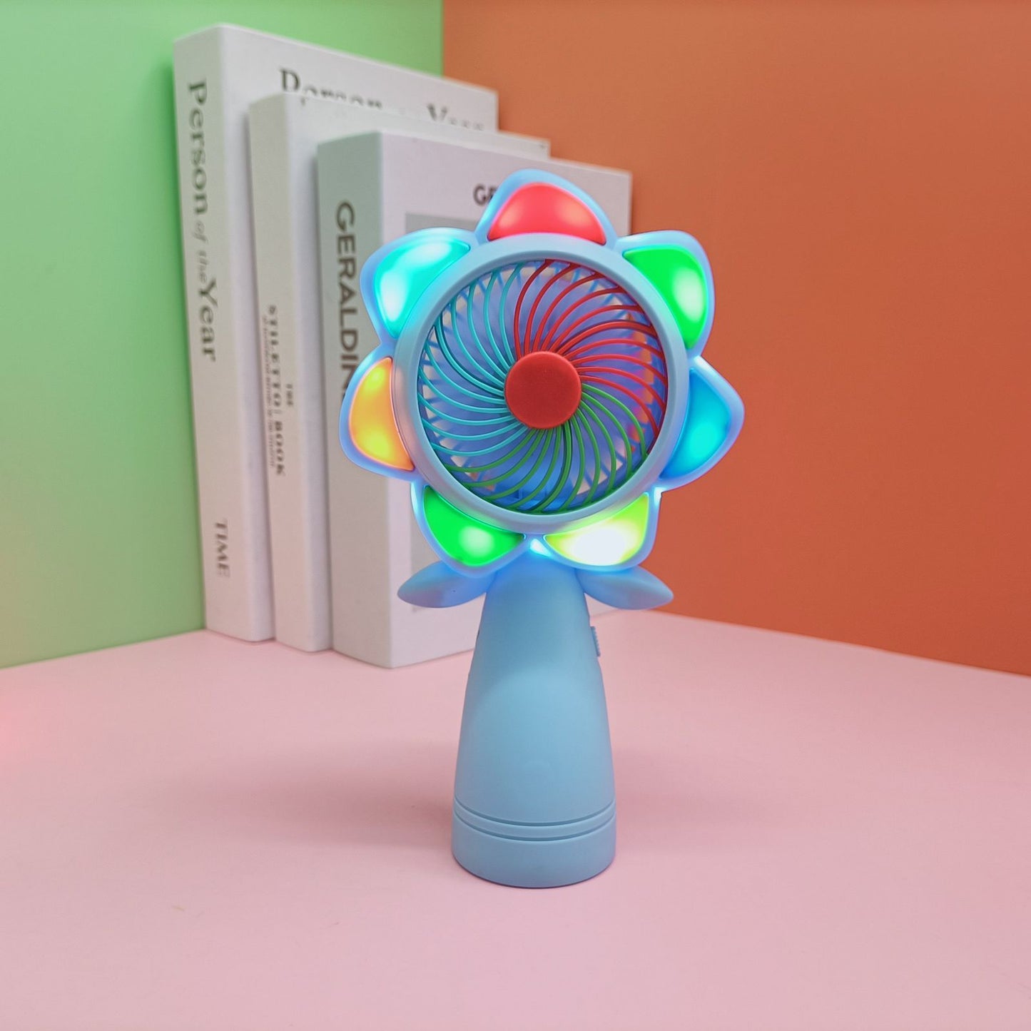 Bloom Glow LED Flower Portable USB Handfan
