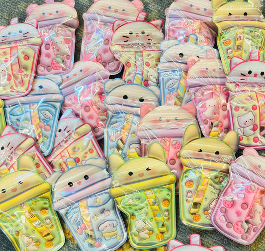 Cute Milkshake Zip Lock Pouch
