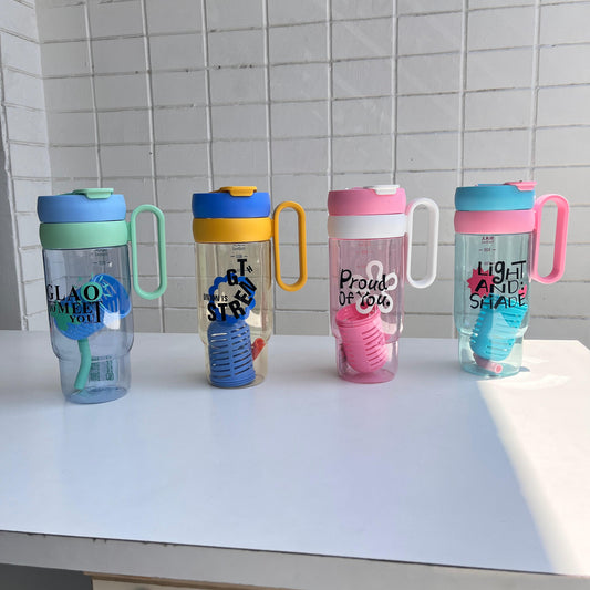 Aesthetic Quote Sipper with Handle