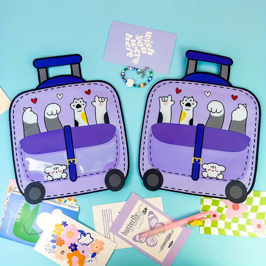 Cute 3d Trolley Zip Lock Bag