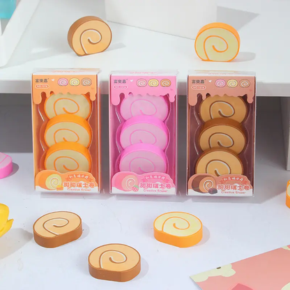 Swiss Roll Erasers Pack