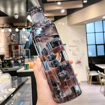 Glassware Bottle With Silicone Lid