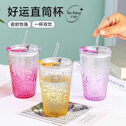 Crystal Luck Glass Tumbler
