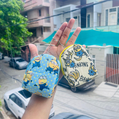 Minion Mini Bag Keychain|Multipurpose Pouch