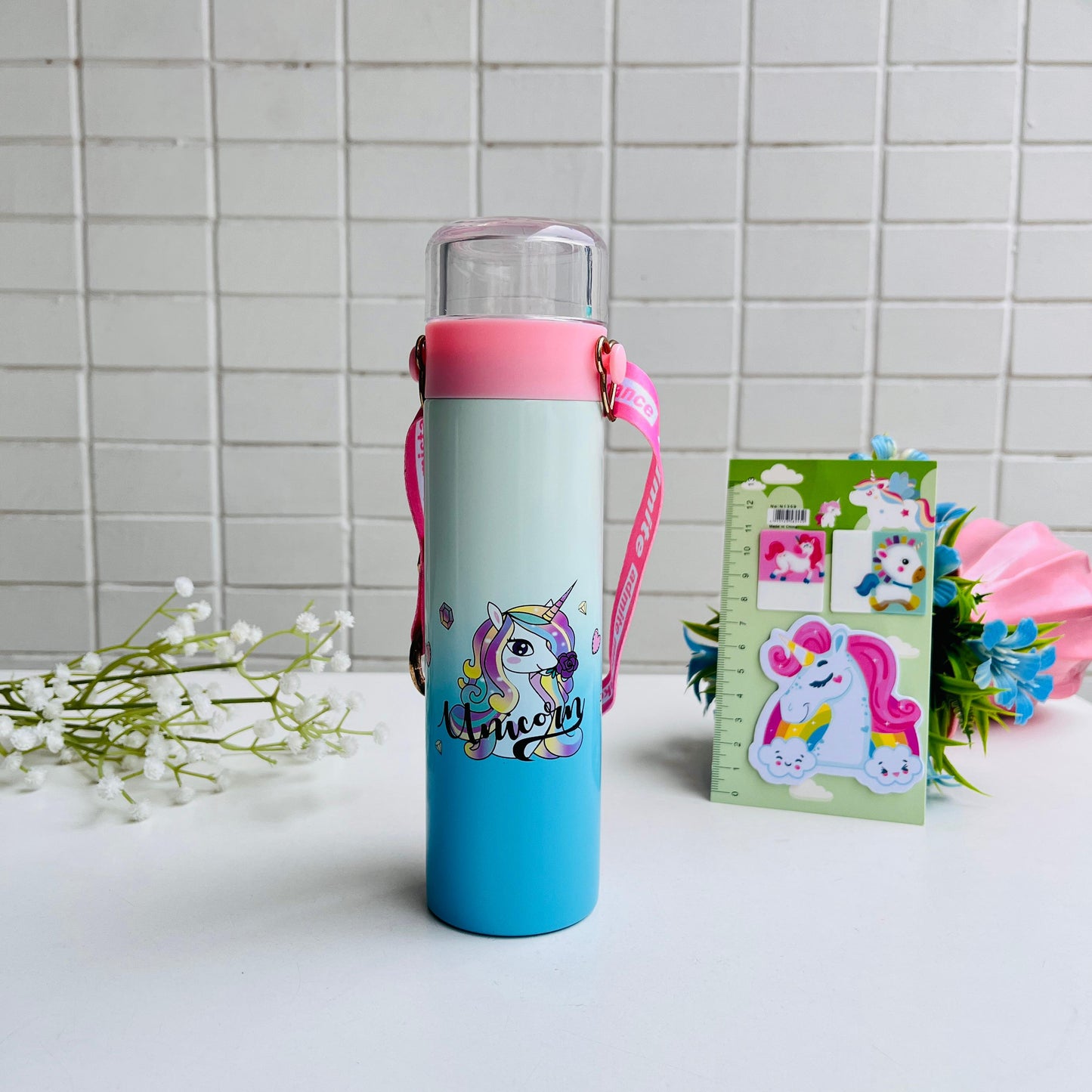 Cute Vaccum Flask Bottle With Sling