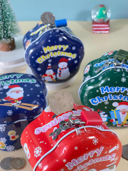 Christmas Mini Flower Piggy Bank