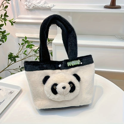 3D Panda Plushie Tote Bag