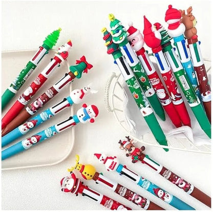 Merry Christmas Four Color Pen