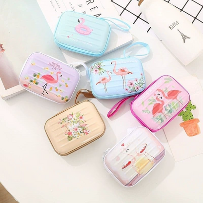 Flamingo Summer Tin Multipurpose Pouch