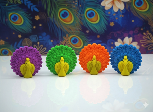 Peacock Mini Eraser