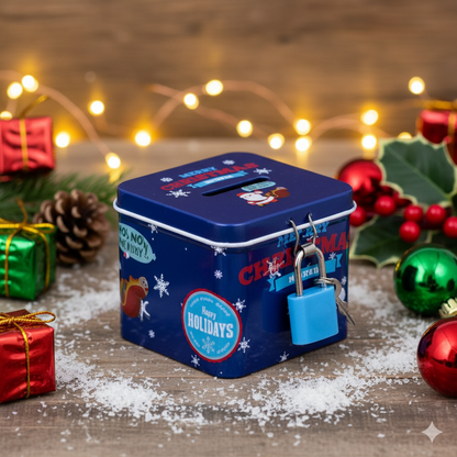 Christmas Mini Square Piggy Bank